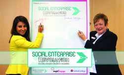 startup and stilletos logo with botted boarder