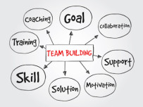 Team Building, business vector concept for presentations