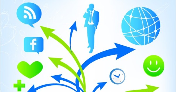 スマートフォンの可能性を表現した背景 Smart phone possibilities イラスト素材